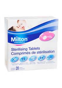 milton sterilisatie tabletten
